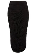 Magda Butrym Draped Ruched Midi Skirt
