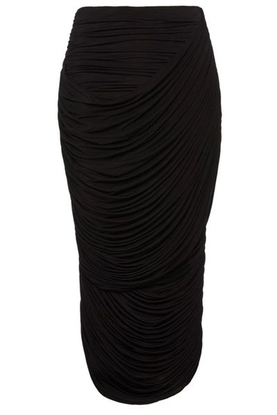 Magda Butrym Draped Ruched Midi Skirt