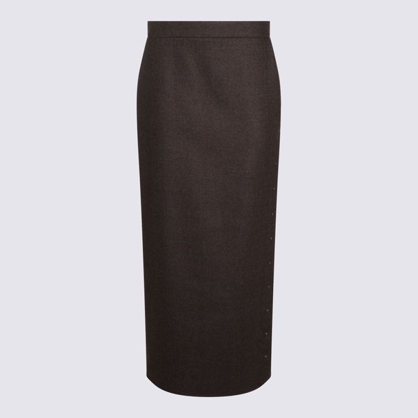 Max Mara Buttoned Maxi Skirt