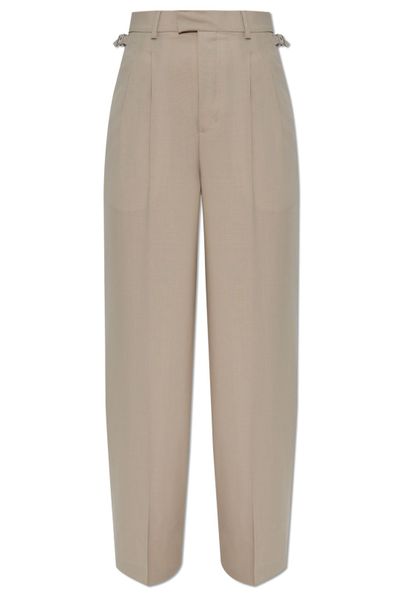 AMI High-Waist Pleated Pants