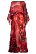 Roberto Cavalli Rose Print Long Dress