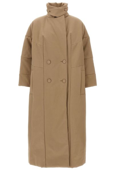 Dries Van Noten Roxana High-Neck Double Breasted Coat