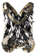 Alberta Ferretti All-Over Sequin Top