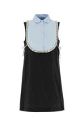 Prada Embellished Bib-Collar Dress