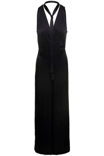 TWINSET Sleeveless Satin Jumpsuit