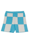 Jacquemus Cut Out Checkerboard Printed Knitted Shorts