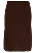 Miu Miu Logo-Patch Midi Skirt