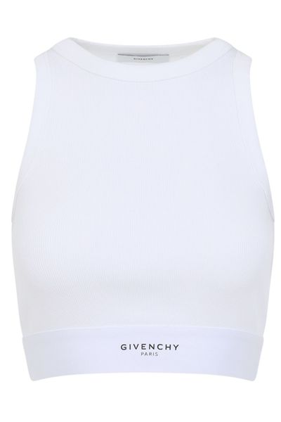 Givenchy Logo Detailed Cropped Tank Top
