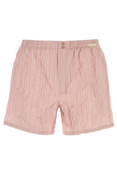 Dolce & Gabbana Crinkled Striped Shorts