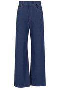 Fendi Logo-Cuff Wide-Leg Jeans