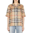 Burberry Vintage Check Buttoned Short-Sleeved Shirt