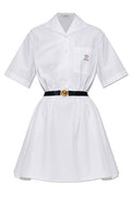 Versace Belted Shirt Dress