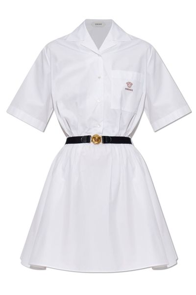 Versace Belted Shirt Dress