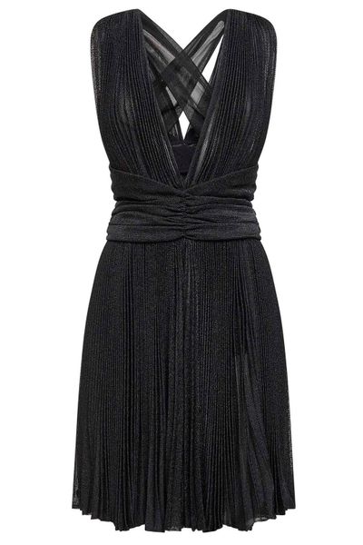 Dolce & Gabbana Mini Pleated Mesh Dress