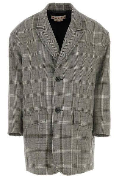 Marni Checked Oversized Blazer