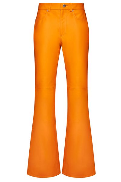 JW Anderson High-Waisted Leather Bootcut Trousers