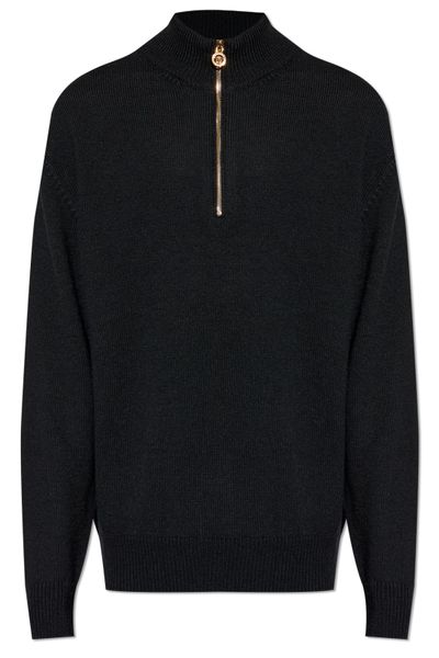 Versace Half-Zipped Knitted Jumper