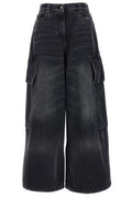 Palm Angels Wide Denim Parachute Jeans