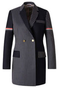 Thom Browne Patchwork Button-Up Blazer