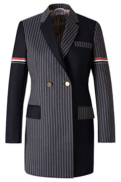 Thom Browne Patchwork Button-Up Blazer