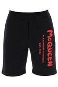 Alexander McQueen Graffiti-Logo Printed Sweatshorts