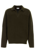 Ferragamo Waffle Knit Polo Sweater