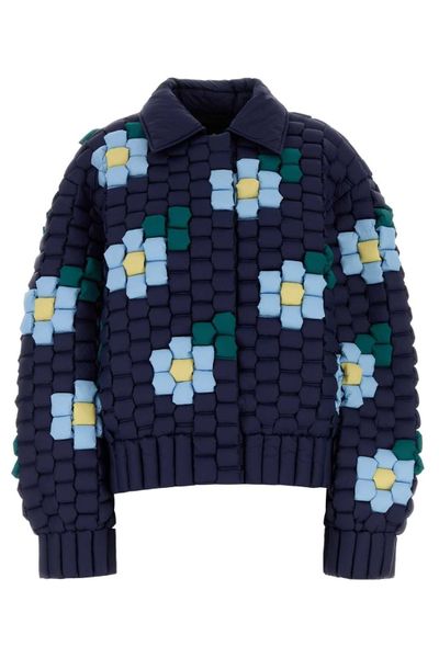 Raxxy Floral Motif Padded Jacket