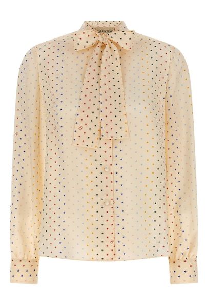 Valentino All-Over Star Printed Long-Sleeved Shirt
