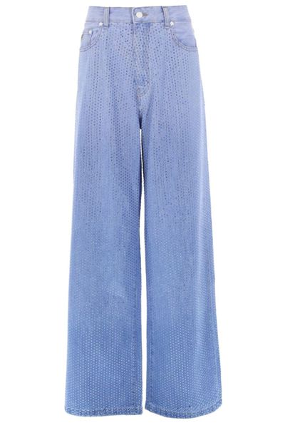 Lois Studded Wide-Leg Jeans