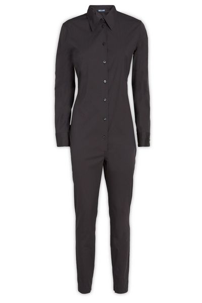 Prada Long-Sleeved Buttoned Jumpsuit
