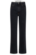 GCDS Chocker Embellished High Waist Jeans