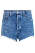 AGOLDE Frayed Hem Denim Shorts