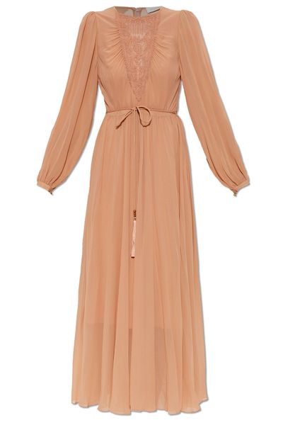 Zimmermann Valiant Embroidered Bib Dress