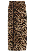 Dolce & Gabbana Leopard Printed Midi Skirt