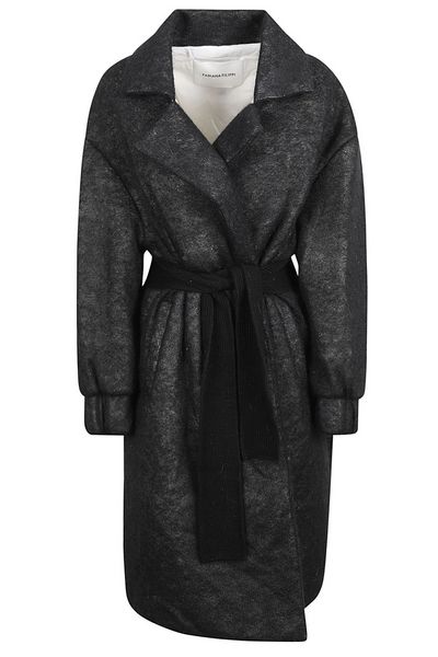 Fabiana Filippi Long Sleeved Belted Waist Cardi-Coat