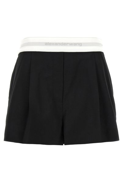 Alexander Wang High-Waist Pleated Shorts