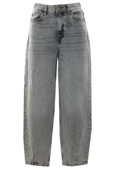 Liu Jo Chain Detail Straight-Leg Jeans