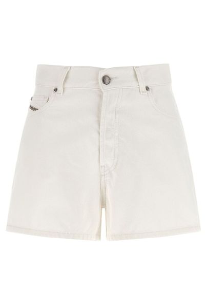 Diesel De-Helios Logo Patch Denim Shorts