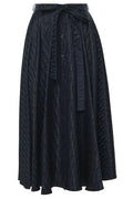 Christian Dior Tied Belt Mid-Length Skirt