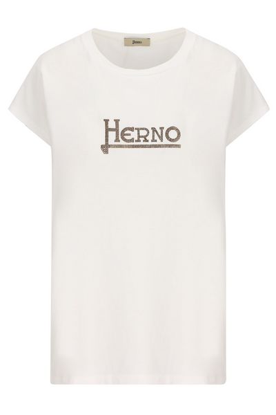 Herno Studded-Logo Crewneck T-Shirt