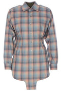 Maison Margiela Checkered Button-Up Shirt Dress