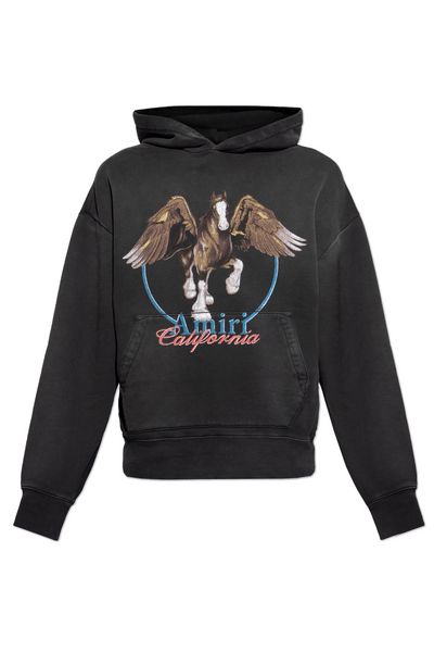 Amiri Pegasus Printed Jersey Hoodie