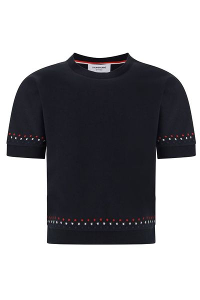 Thom Browne Snowflakes Short-Sleeved T-Shirt
