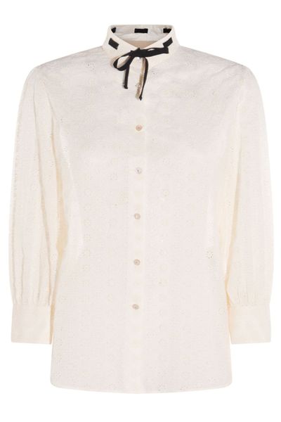 Valentino Bow Detailed Button-Up Shirt