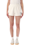 Sporty & Rich Varsity Crest Drawstring Shorts