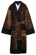 Dolce & Gabbana Leopard Printed Bath Robe