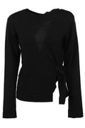 Jil Sander Twist Detailed Open Back Knit Top