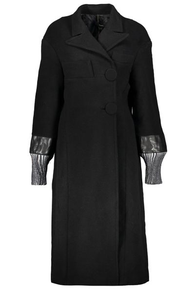 Ellery Contrast Cuff Long Coat