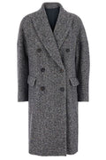 Brunello Cucinelli Monili Dazzling Chevron Coat