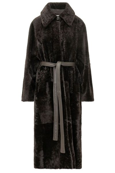 Blancha Belted Faux-Fur Coat